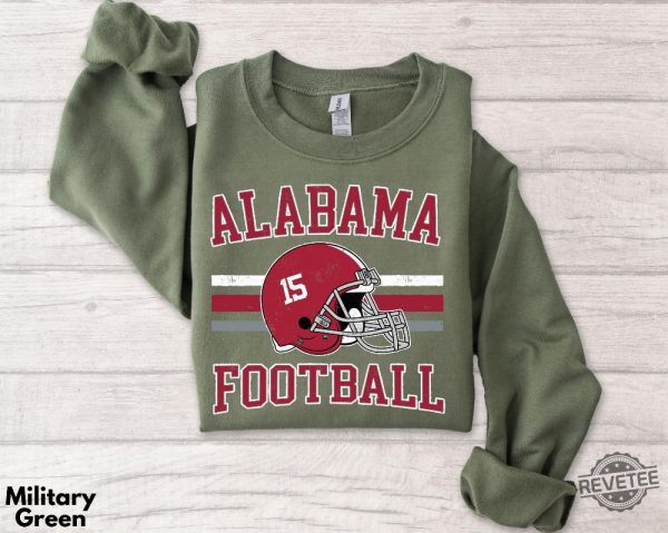 Alabama Football Sweatshirt Hoodie Shirt Alabama Crewneck Alabama Football Shirt Hoodie Sweatshirt revetee 1