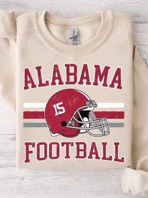 Alabama Football Sweatshirt Hoodie Shirt Alabama Crewneck Alabama Football Shirt Hoodie Sweatshirt revetee 3