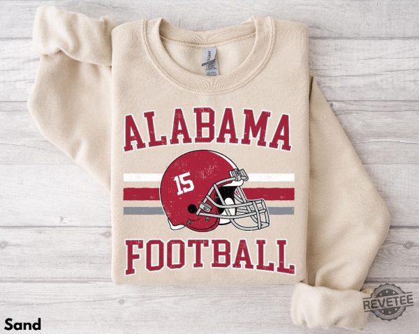 Alabama Football Sweatshirt Hoodie Shirt Alabama Crewneck Alabama Football Shirt Hoodie Sweatshirt revetee 3