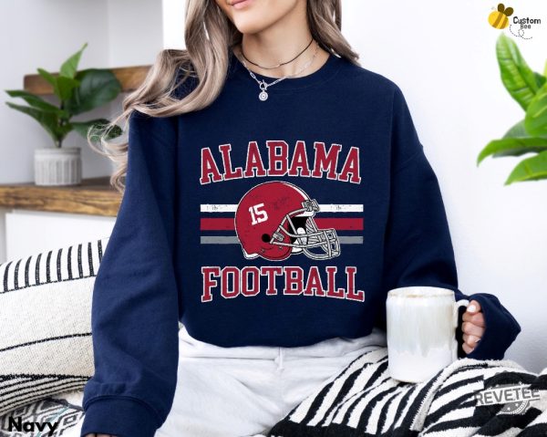 Alabama Football Sweatshirt Hoodie Shirt Alabama Crewneck Alabama Football Shirt Hoodie Sweatshirt revetee 4