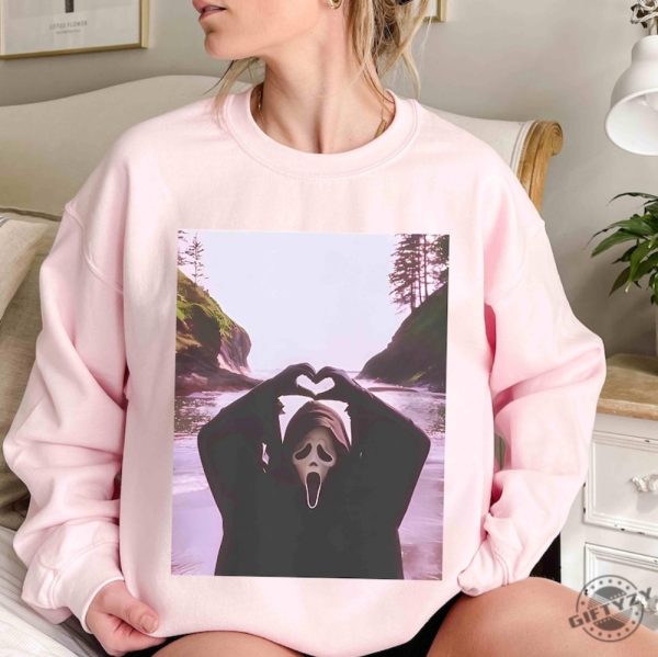 Ghost Heart Hands Shirt Halloween Scary Movie Crewneck Sweatshirt Slasher Thriller Movie Tshirt Vintage Horror Film Hoodie Slasher Shirt giftyzy 4