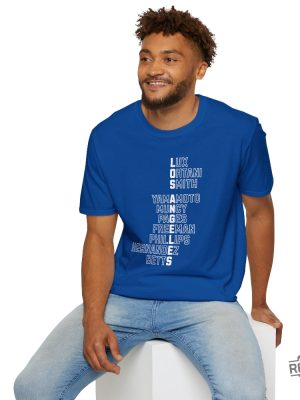 Distressed La Baseball T Shirt Retro Dodgers Baseball Sweatshirt La Dodgers Shirt Dodgers Playoffs Shirt revetee 2