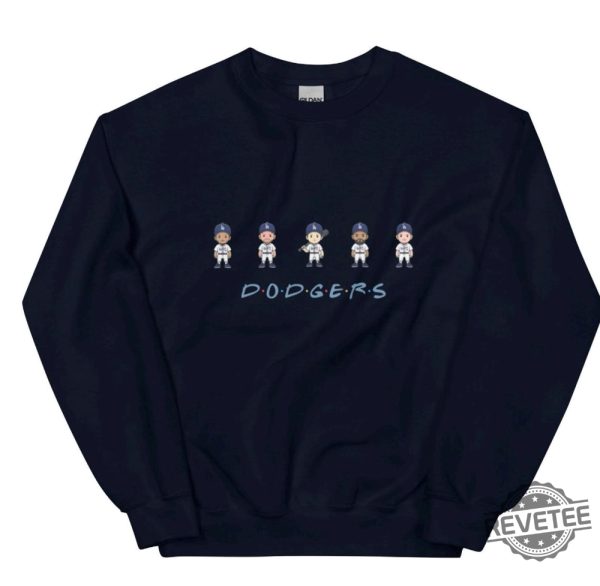 Dodgers Friends Crew Sweatshirt Dodgers Baseball Shirt Hoodie Shohei Ohtani Mookie Betts Freddie Freeman revetee 1