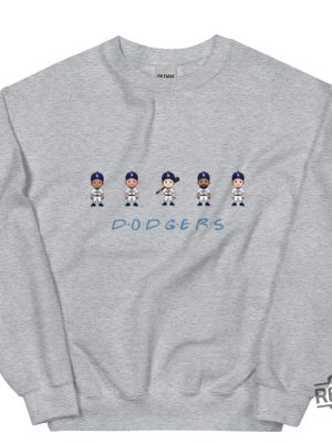 Dodgers Friends Crew Sweatshirt Dodgers Baseball Shirt Hoodie Shohei Ohtani Mookie Betts Freddie Freeman revetee 2