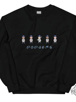 Dodgers Friends Crew Sweatshirt Dodgers Baseball Shirt Hoodie Shohei Ohtani Mookie Betts Freddie Freeman revetee 3