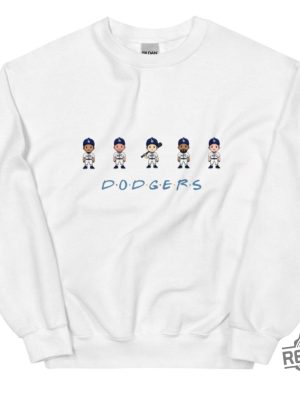 Dodgers Friends Crew Sweatshirt Dodgers Baseball Shirt Hoodie Shohei Ohtani Mookie Betts Freddie Freeman revetee 4