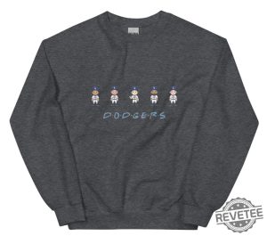 Dodgers Friends Crew Sweatshirt Dodgers Baseball Shirt Hoodie Shohei Ohtani Mookie Betts Freddie Freeman revetee 5