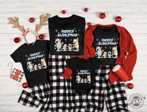 Merry Blueymas Shirts Christmas Family Shirt Family Matching Pajamas Tees Christmas Gift Shirt Blue Christmas Shirt Christmas Toddler Blue giftyzy 2