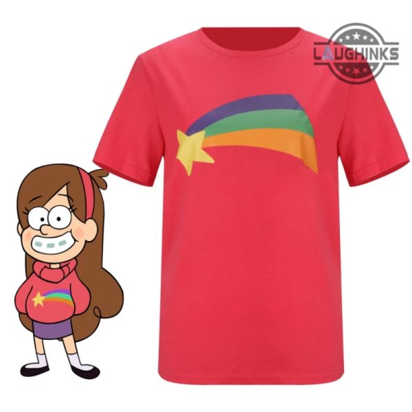 mabel pines halloween costume t shirt sweatshirt hoodie mabel rainbow star disney halloween cosplay outfit heliconia pink christmas gift laughinks 3