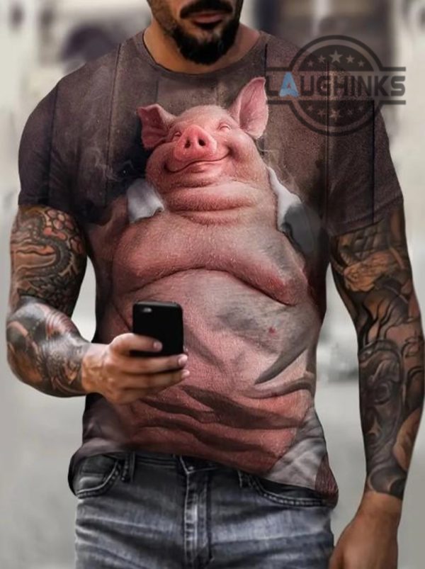 meme temu pig shirt