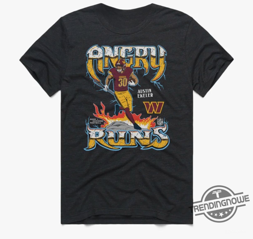 Angry Runs 2024 Commanders Austin Ekeler Shirt