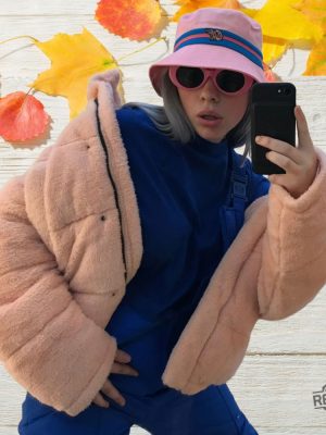 Billie Eilish Of Logo Bucket Hat Pink Unique revetee 3