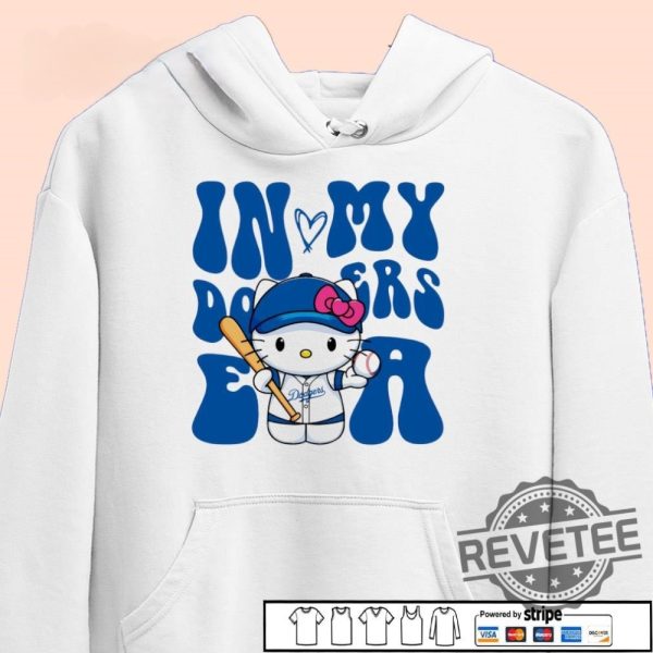 Hello Kitty In My Los Angeles Dodgers Era Shirt Hoodie Sweatshirt revetee 1