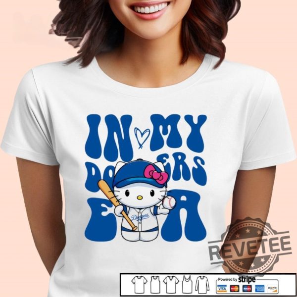 Hello Kitty In My Los Angeles Dodgers Era Shirt Hoodie Sweatshirt revetee 2