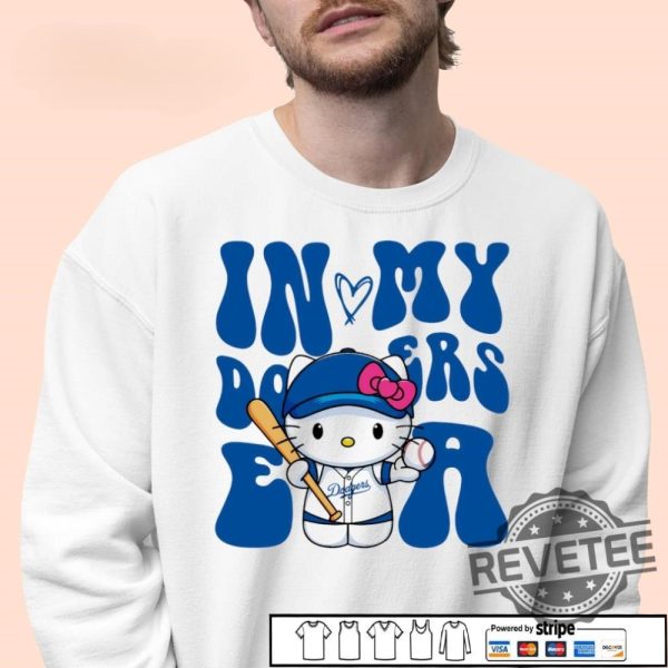 Hello Kitty In My Los Angeles Dodgers Era Shirt Hoodie Sweatshirt revetee 3