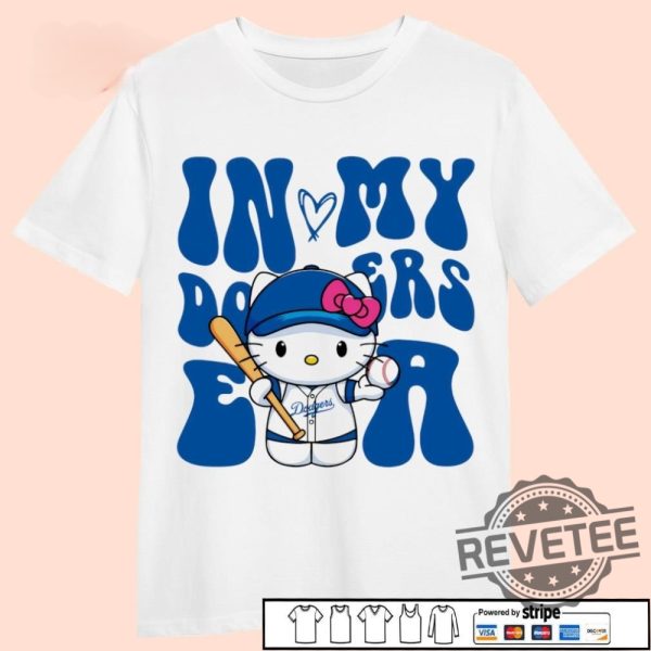 Hello Kitty In My Los Angeles Dodgers Era Shirt Hoodie Sweatshirt revetee 5