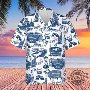 Dodgers Hawaiian Shirt Night Giveaway 2024 Dodgers Button Up Shirt revetee 2