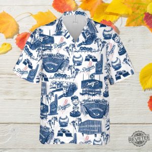 Dodgers Hawaiian Shirt Night Giveaway 2024 Dodgers Button Up Shirt revetee 4