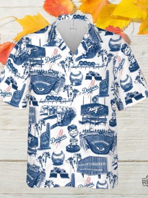 Dodgers Hawaiian Shirt Night Giveaway 2024 Dodgers Button Up Shirt revetee 4