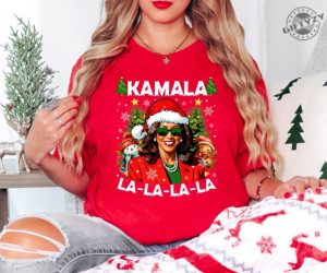 Kamala Harris Christmas Shirt Funny Holiday Sweater Political Hoodie 2024 Election Tshirt Xmas Sweatshirt Santa Gift giftyzy 4