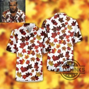 tyler durden hawaiian shirt maple leaf brad pitt david finchers fight club aloha button up shirt laughinks 1