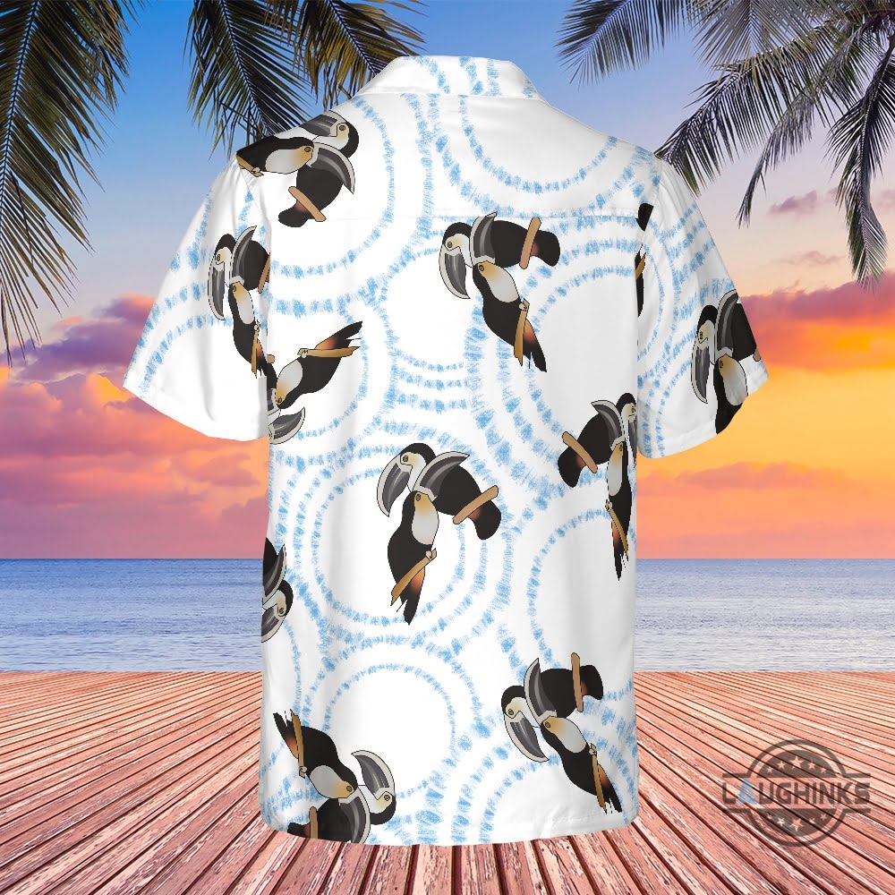 Toucan Bird Tyler Durden Hawaiian Shirt Brad Pitt Fight Club Aloha Beach Button Up Shirt