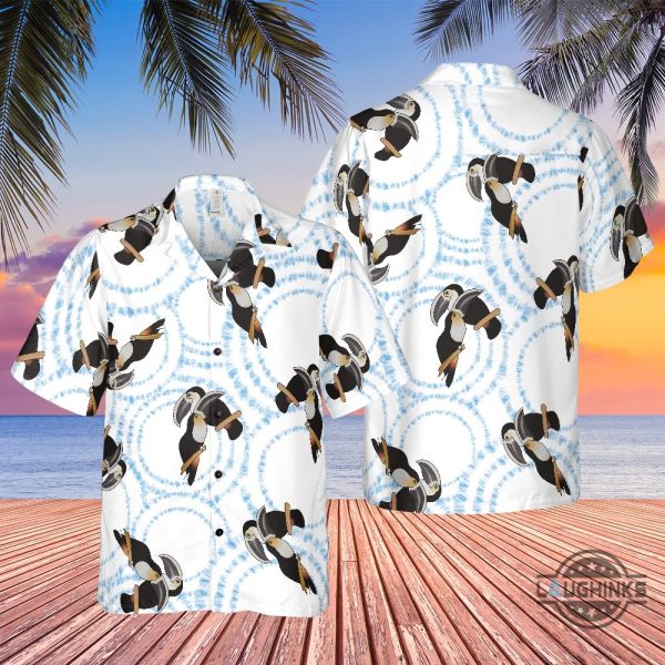 toucan bird tyler durden hawaiian shirt brad pitt fight club aloha beach button up shirt laughinks 3