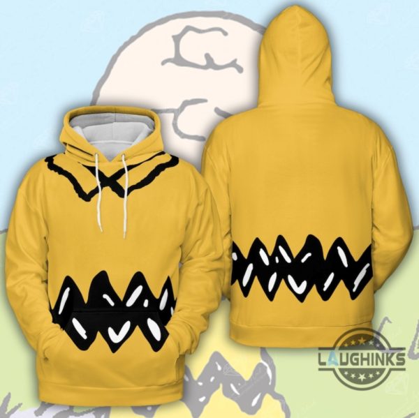 charlie brown t shirt sweatshirt hoodie spooky halloween movie characters gift snoopy the peanuts movie fall cosplay costume shirts laughinks 1