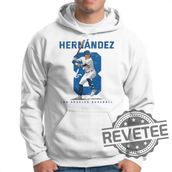 Number And Portrait Kike Hernandez Los Angeles Mlbpa T Shirt Kike Hernandez Shirt Hoodie Sweatshirt revetee 1