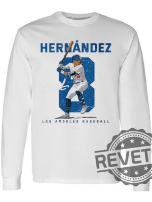 Number And Portrait Kike Hernandez Los Angeles Mlbpa T Shirt Kike Hernandez Shirt Hoodie Sweatshirt revetee 2