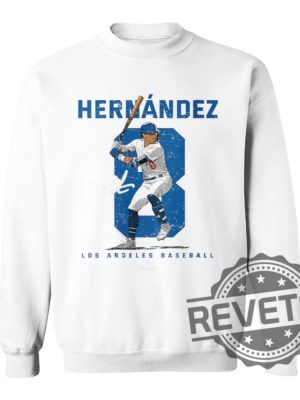 Number And Portrait Kike Hernandez Los Angeles Mlbpa T Shirt Kike Hernandez Shirt Hoodie Sweatshirt revetee 3