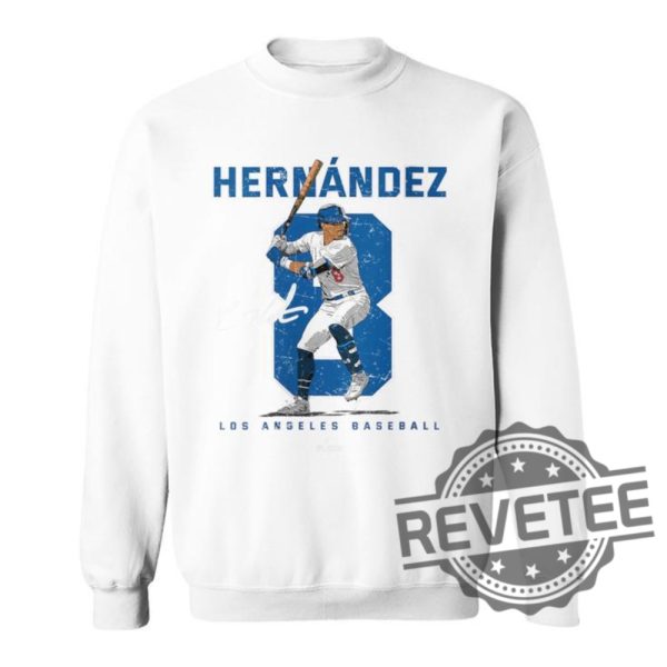 Number And Portrait Kike Hernandez Los Angeles Mlbpa T Shirt Kike Hernandez Shirt Hoodie Sweatshirt revetee 3