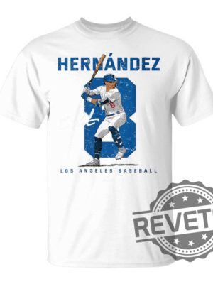 Number And Portrait Kike Hernandez Los Angeles Mlbpa T Shirt Kike Hernandez Shirt Hoodie Sweatshirt revetee 4