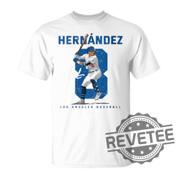 Number And Portrait Kike Hernandez Los Angeles Mlbpa T Shirt Kike Hernandez Shirt Hoodie Sweatshirt revetee 4