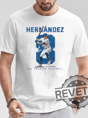 Number And Portrait Kike Hernandez Los Angeles Mlbpa T Shirt Kike Hernandez Shirt Hoodie Sweatshirt revetee 5