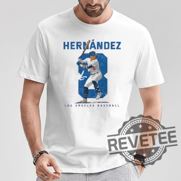 Number And Portrait Kike Hernandez Los Angeles Mlbpa T Shirt Kike Hernandez Shirt Hoodie Sweatshirt revetee 5