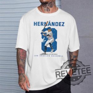 Number And Portrait Kike Hernandez Los Angeles Mlbpa T Shirt Kike Hernandez Shirt Hoodie Sweatshirt revetee 6