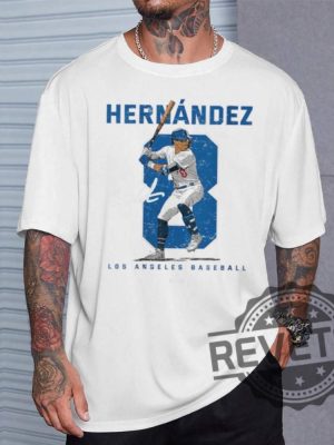 Number And Portrait Kike Hernandez Los Angeles Mlbpa T Shirt Kike Hernandez Shirt Hoodie Sweatshirt revetee 6