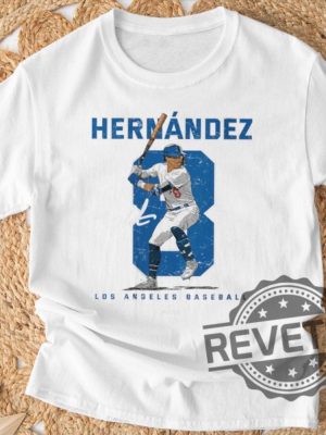 Number And Portrait Kike Hernandez Los Angeles Mlbpa T Shirt Kike Hernandez Shirt Hoodie Sweatshirt revetee 7