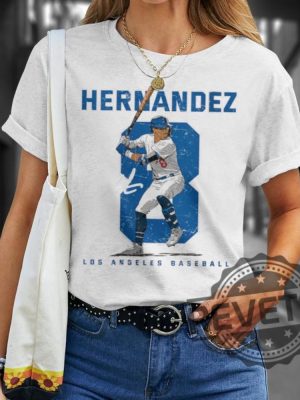 Number And Portrait Kike Hernandez Los Angeles Mlbpa T Shirt Kike Hernandez Shirt Hoodie Sweatshirt revetee 8