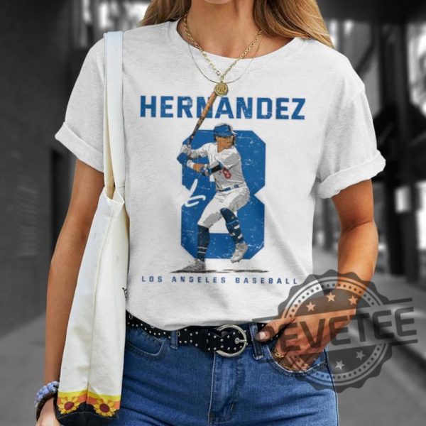 Number And Portrait Kike Hernandez Los Angeles Mlbpa T Shirt Kike Hernandez Shirt Hoodie Sweatshirt revetee 8