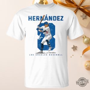 Number And Portrait Kike Hernandez Los Angeles Mlbpa T Shirt Kike Hernandez Shirt Hoodie Sweatshirt revetee 9