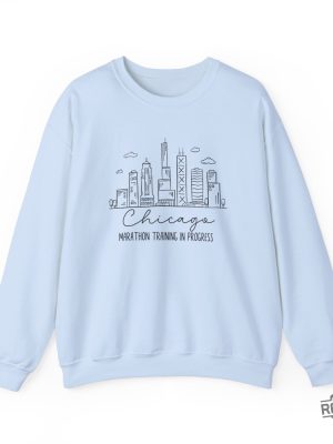 Chicago Finisher Marathon Sweatshirt Marathoner Gift Marathon Training Sweater Chicago Marathon Finisher Shirt revetee 2