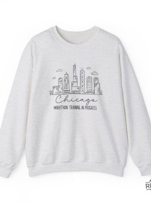 Chicago Finisher Marathon Sweatshirt Marathoner Gift Marathon Training Sweater Chicago Marathon Finisher Shirt revetee 6