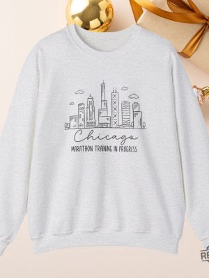 Chicago Finisher Marathon Sweatshirt Marathoner Gift Marathon Training Sweater Chicago Marathon Finisher Shirt revetee 7