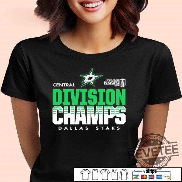 Dallas Stars 2024 Central Division Champions Hockey Shirt Dallas Stars Shirt Hoodie Sweatshirt revetee 2