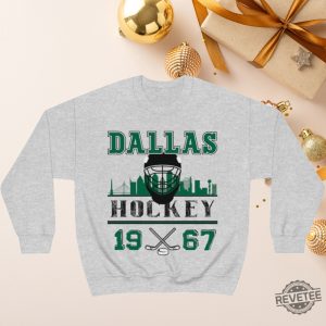 Vintage Dallas Hockey Sweatshirt Retro Dallas Hockey Crewneck Gift For Dallas Hockey Fan Dallas Stars Shirt Hoodie revetee 8