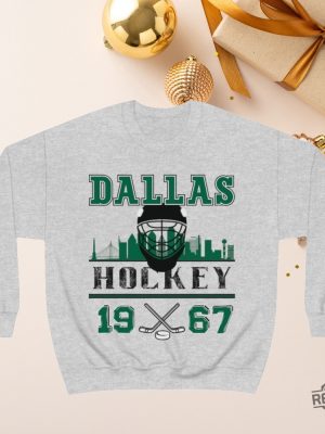 Vintage Dallas Hockey Sweatshirt Retro Dallas Hockey Crewneck Gift For Dallas Hockey Fan Dallas Stars Shirt Hoodie revetee 8