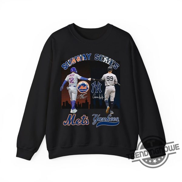 Subway Series Lindor Judge Mets Yankees Shirt trendingnowe 1