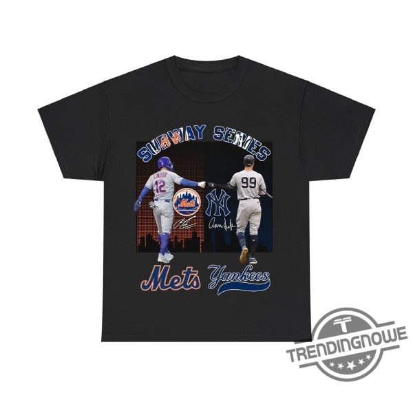 Subway Series Lindor Judge Mets Yankees Shirt trendingnowe 2